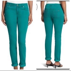 Chico’s So Slimming Pintuck Ankle Jeans Sz 0 (2/XS)